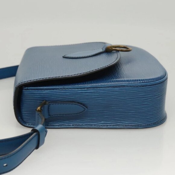 LOUIS VUITTON Epi Saint Cloud GM Shoulder Bag Toledo Blue M52195 LV Auth BA1445 - Picture 6 of 16